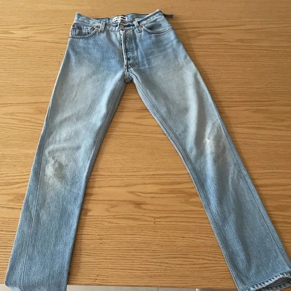 Re/Done vintage light wash jeans - Picture 3 of 11